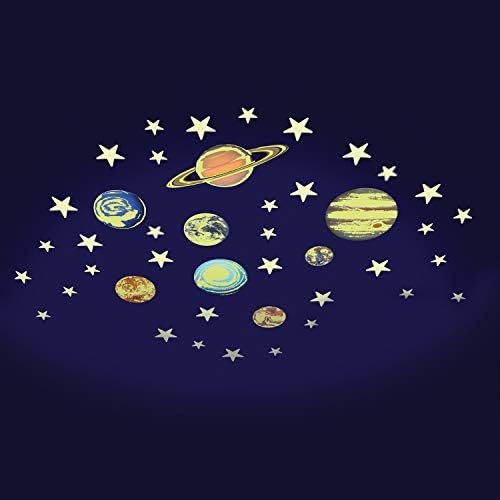 Orijinal Glowstars Yıldızlar ve Gezegenler Karanlıkta Parlayan Set 3 Yaş ve Üstü Çocuklar için Tasarlanmıştır (B8623)