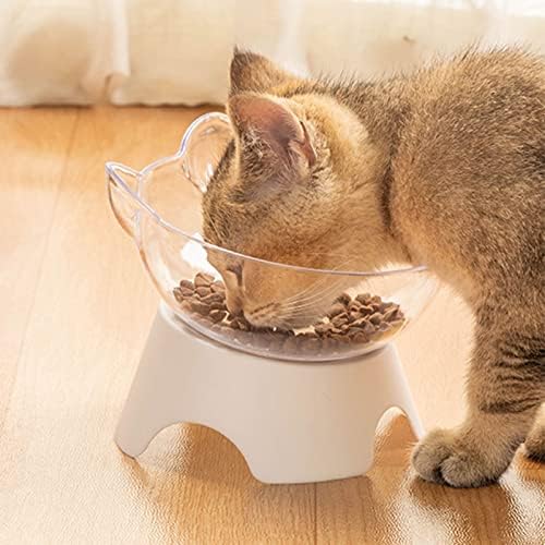 Pet Köpekler Kediler Çift Kaseler Anti Kusma Kedi Kase Gıda Sınıfı Plastik Servikal Omurga üzerindeki Yükü Azaltmak Dayanıklı