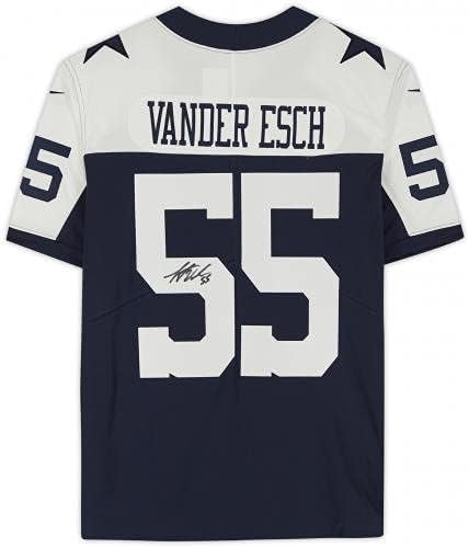 Leighton Vander Esch Dallas Cowboys İmzalı Donanma Alternatif Nike Limited Forması-İmzalı NFL Formaları