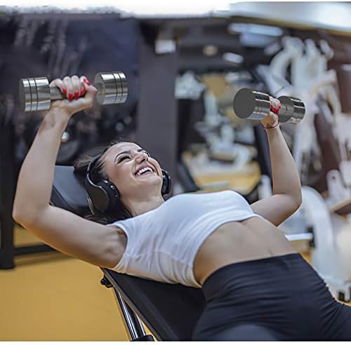 skko Fitness Aletleri Serbest Ağırlıklar Ayarlanabilir Dambıl El Ağırlıkları Egzersiz için Kaymaz Kavrama ile Krom Dambıl Fitness
