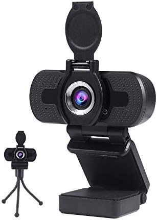 Mikrofonlu Xinidc Full 1080P HD Web Kamerası, Dizüstü ve Masaüstü için USB Web Kamerası, Harici Web Kamerası, Gizlilik Kapaklı