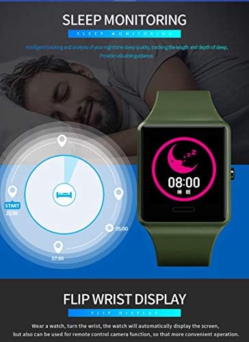 S & MO Erkekler akıllı saatler Spor Fitness takip chazı dijital Kol saati yeşil 1526