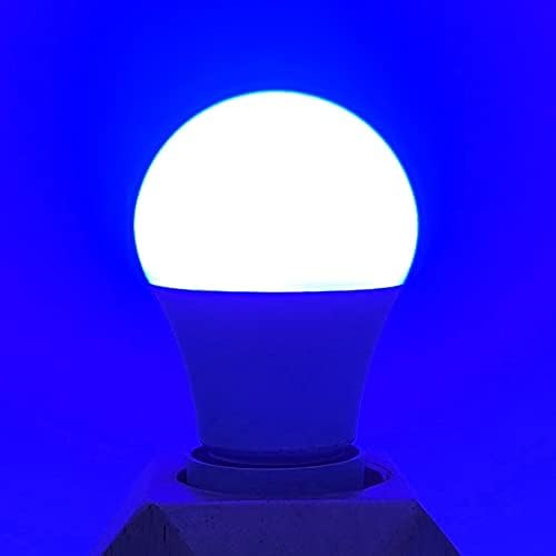 AmeriLuck Renkli A19 LED Ampul, Siyah ışık Efektli Derin Kobalt Mavisi, 7W (60W Eşdeğeri), E26 Orta Scew Tabanı, Dış Mekan