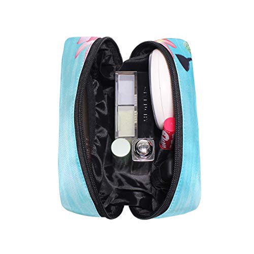 Unicey Yaz Lotus Koi Makyaj Çantaları Taşınabilir Tote Kozmetik Çantası seyahat kozmetik düzenleyici makyaj çantası makyaj