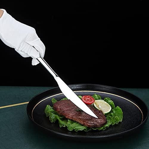 Biftek Bıçakları, 8 Parça Premium Paslanmaz Çelik Biftek Bıçağı Seti, Et Bıçağı Setleri, Alman Biftek Bıçakları Tırtıklı, Domates