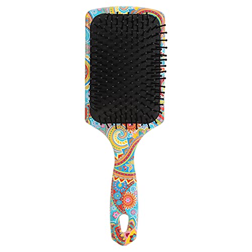 Detangle Saç Fırçası, kompakt Taşınabilir Elastik Gasbag Baskılı Zarif Ergonomik Esnek Saç Fırçası Asılı Delik ile Kadınlar
