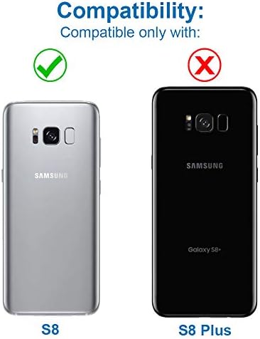MMOBIEL Arka Kapak Pil Kapı Kamera Lens ile Samsung Galaxy S8 G950 ile Uyumlu 5.8 İnç (Mercan Mavi)