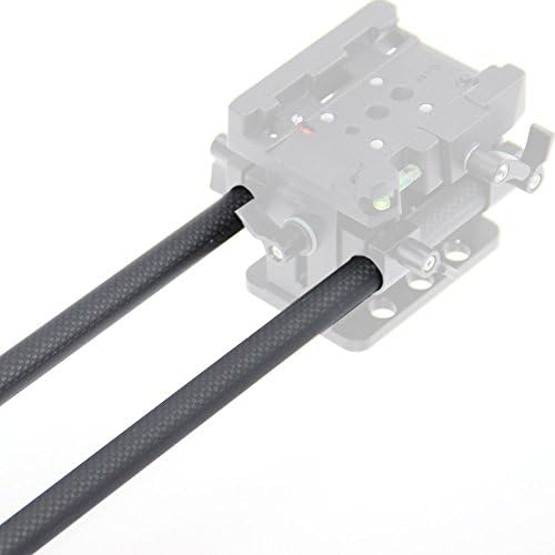 CAMVATE 15mm Karbon Fiber Çubuklar 30 cm (11.8) Uzunluk DSLR Kamera Rig Kafes Omuz Desteği