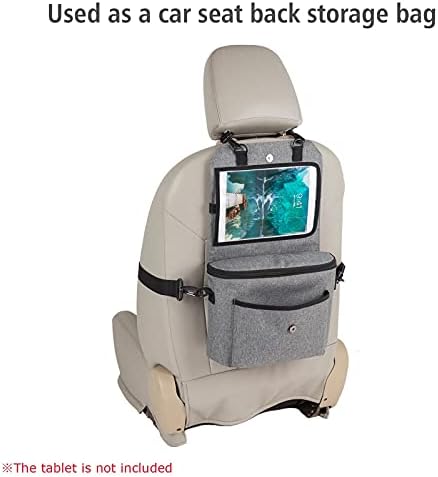 NROCF Araba Koltuğu Geri saklama çantası Bebek Bezi Çantası bebek çantası Büyük Kapasiteli Çift Biberon Cepler Tablet Cebi