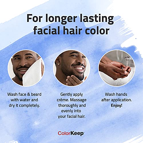 Godefroy ColorKeep Erkekler için Sakal Boyası Genişletici, Sakalları, Bıyık Rengini Solmaya Karşı Korurken Parlaklık Durumunu