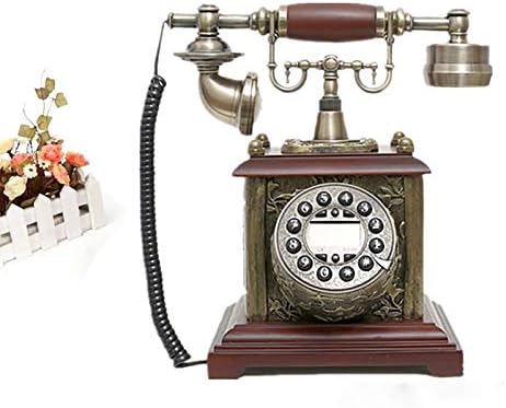 Retro Vintage Telefon Antika Telefon Avrupa Tarzı Eski Telefon Antika Telefon Sabit Hat Arayan kimliği Düğmesi Arama Antika