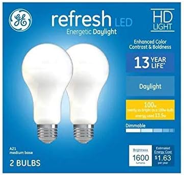 GE Refresh 100 Watt EQ A21 Gün Işığı Kısılabilir LED Ampul (2'li Paket)