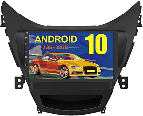 Android 10 Araba Stereo Radyo Hyundai Elantra 2014 için, 9 inç GPS Navigasyon Dahili DSP Bluetooth wıfı TSK MirrorLink Kafa