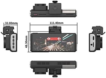 Dash kamera 4 İnç Dash Kamera Çift Lens Dash kamera Ultra HD 4 K araba dvr'ı Kamera WiFi GPS Dikiz Gece Görüş Otomobil ve Kamyonlar