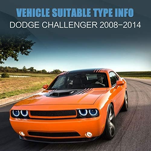 VLAND far takımı 2008-2014 Dodge Challenger için Fit,Tak ve çalıştır, D2H/HID Ampul Dönüşüm Kiti( Dahil Değildir) Hİ/ LO Işın