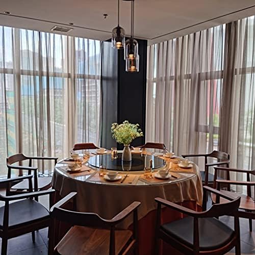 Mutfak Yemek Masası Tembel Susan Temperli Cam Ağır Yuvarlak Pikap Büyük Masa Centerpiece 360 ° Pürüzsüz Dönen servis tabağı