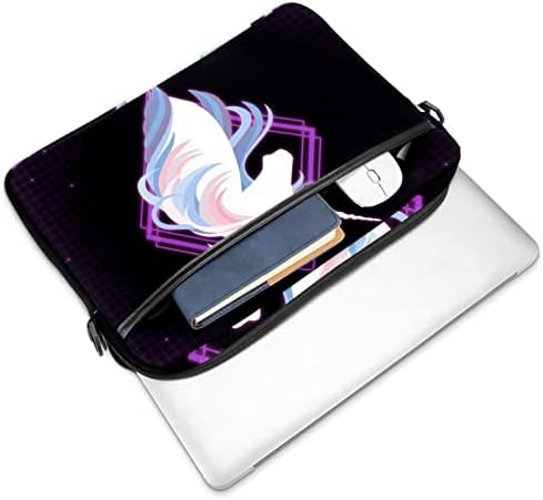 Unicorn Mor laptop çantası Kadınlar için Messenger omuzdan askili çanta 14.5 İn Laptop taşıma çantası İş Evrak Çantası Erkekler