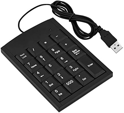 Yoidesu Mini USB Sayısal Tuş Takımı Taşınabilir Numarası Klavye Laptop için Harici Numarası Klavye Kısayol Tuş Takımı Veri