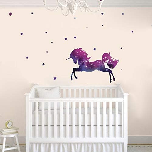 Rüya Tek Boynuzlu At Çıkartmaları-Çocuk Sanat Duvar Çıkartmaları-Kız Yatak Odası Bebek Odası Ev Dekorasyonu-Çocukların En Sevdiği