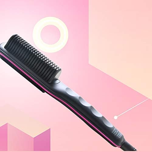 GYZX Elektrikli Saç Fırçaları Düz Tarak Anti-Haşlanma Düz Saç Tarak Sıcak Tarak Düzleştirici Saç düzleştirici Fırça 360 Dönebilen