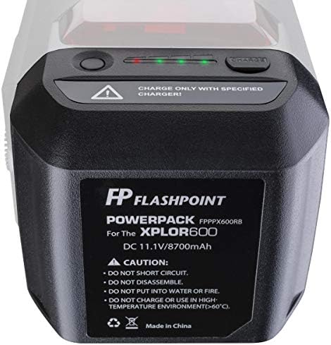 XPLOR 600 Serisi Monolight (WB87)için Flashpoint Pil Güç Paketi Ünitesi