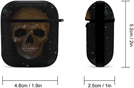 Apple Bluetooth Kulaklık Kapağı Eldeki Kafatası Kulaklık Tutacağı AirPods Case 1&2, Kablolu Şarj, Kişiselleştirilmiş ve Özelleştirilmiş