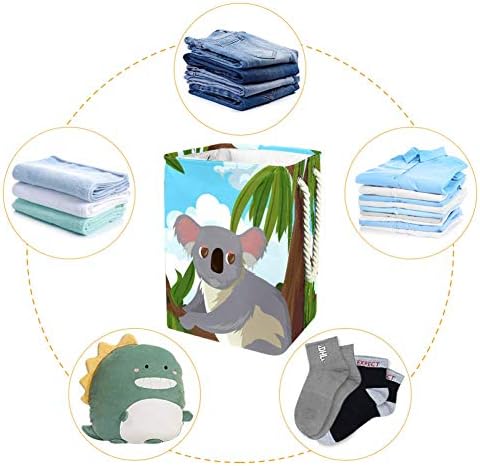 Unicey Koala Sakız Ağacı Büyük Ölçekli Çamaşır Sepeti Katlanabilir Depolama Sepeti Yatak Odası Bebek Kreş için