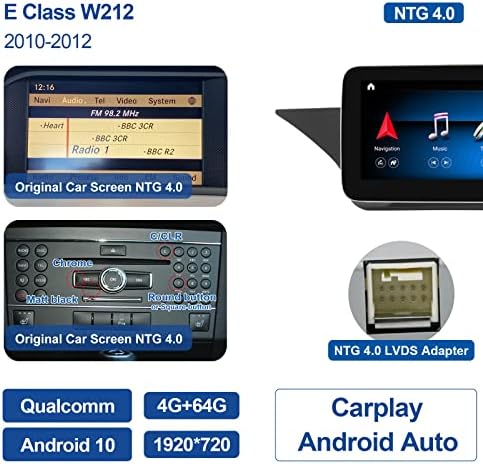 Dasaita 12.3 Mercedes Benz E Sınıfı için W212 S212 2010 2011 2012 NTG4. 0 Android Araba Stereo Kablosuz Carplay Kablolu Android