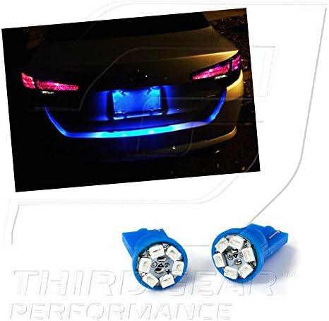 TGP T10 Mavi 6 LED SMD Plaka Kama ampuller Çifti 2000-2013 Dodge Ram ile Uyumlu (TÜMÜ)