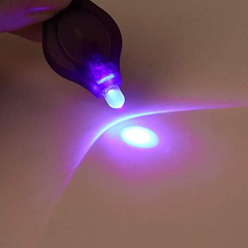 YOUAI Anahtarlık, UV Mini LED el feneri Anahtarlık Meşale ışık Lambası Kimlik Para Pasaport Dedektörü