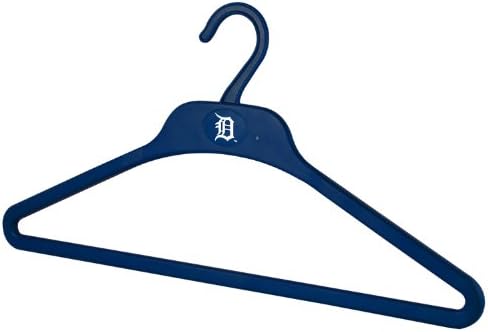 MLB Detroit Tigers Elbise Askıları (3'lü Paket), 17,5 x 6,5 inç, Mavi