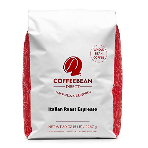 Kahve Çekirdeği Direkt İtalyan Kızartma Espresso, Bütün Fasulye Kahvesi, 5 Pound Çanta