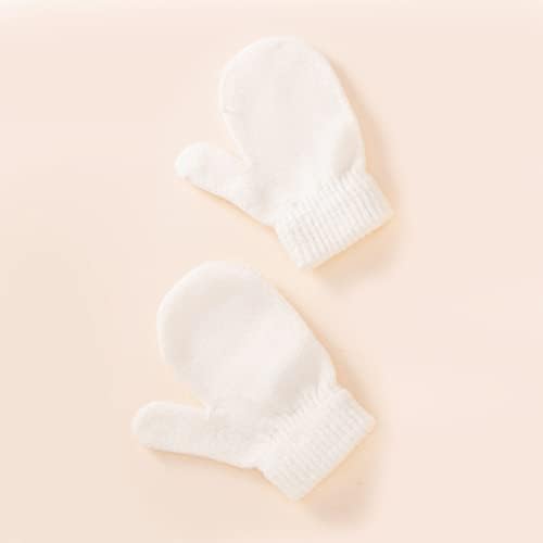 Güzel giysiler 2 ADET yürümeye başlayan çocuk bebek örgü şapka eldiven kış sıcak Beanie Cap daire döngü eldiven ile