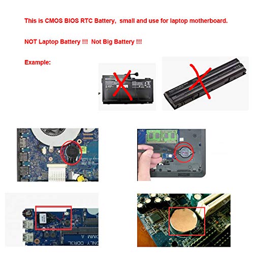DBTLAP CMOS Pil Dell Alienware M14x R2 Laptop CMOS RTC Pil için Uyumlu