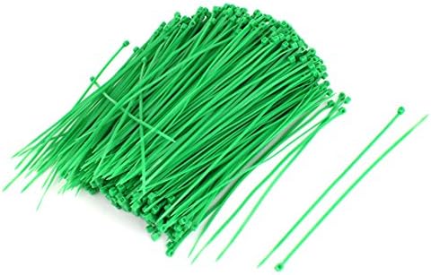 uxcell 1000 adet 3mm x 150mm Naylon Kendinden Kilitleme Elektrik Kablosu Zip Bağları Yeşil