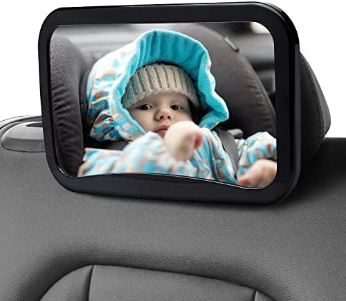 Basics Emniyet Araba Koltuğu Ayna için Arka Bakan Bebek ile Geniş Kristal Berraklığında Görünüm