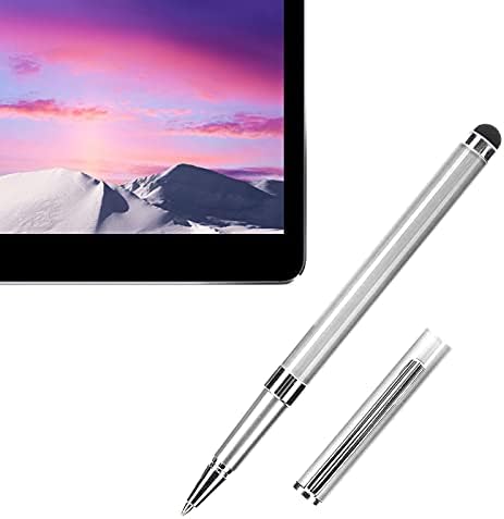 Stylus Kalem, Metal Dayanıklı Tablet Kalemi Yazma için Çizim için Yüksek Hassasiyet (Gümüş)