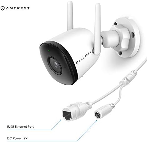 Amcrest 1080P WiFi Kamera Açık, Akıllı Ev 2MP Bullet IP Güvenlik Kamerası Açık Kablosuz, 98ft Nightvision, Dahili Mikrofon,