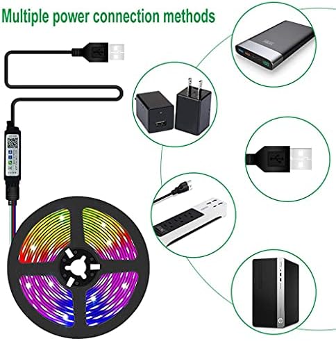FOVKP USB Led Şerit ışıklar RGB 5050/2835 Led Aydınlatma Lambası ışık TV Arka Işık Partisi (Renk: 2835, Boyut: 30M)
