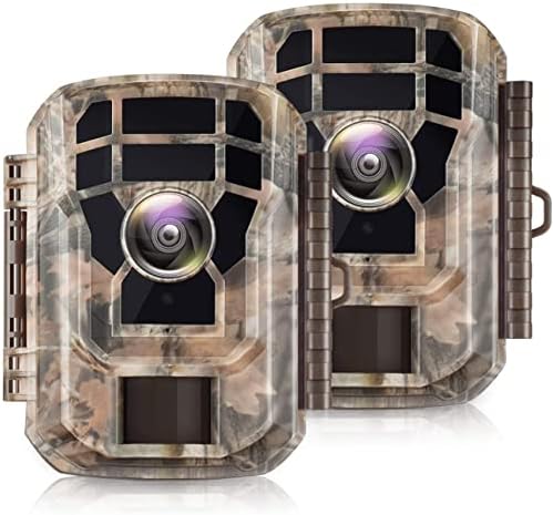 2 Paket Mini Trail Kamera-Oyun Kamera 16MP 1080 P Hareket Aktif Mini Trail Kamera İzcilik Avcılık Kamera Yaban Hayatı ile 2.0