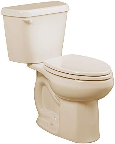 Amerikan Standardı 221AB104. 021 Koloni 1.6 GPF 2 Parçalı Uzatılmış Tuvalet, 10 inç Kaba GPF / 10 İnç, Kemik / Sol El