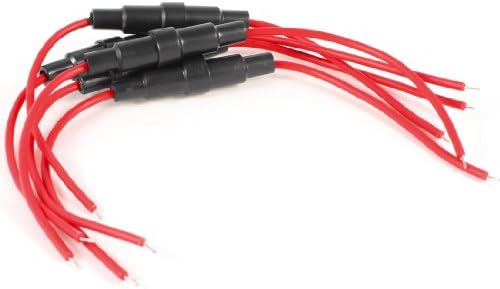 Aexıt 5 pcs 22AWG elektrik teli Kablosu Inline Vida Sigorta Tutucu için 5mm x Sigortalar 20mm Sigortalar