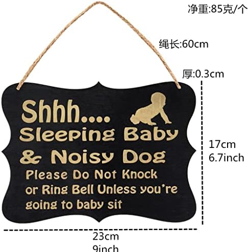 SM SunniMix Uyku Bebek Kapı Işareti Rahatsız Etmeyin Işareti, Bebek Odası Askı Işareti, Mini Kara Tahta Işareti Plak, Çift