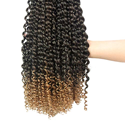 Tutku Büküm Saç 18 İnç Tutku Büküm Tığ Saç Su Dalga Tığ Örgüler Bahar Büküm Örgü Saç Tığ Saç Siyah Kadınlar için Uzun Bohemian