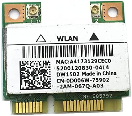 langchen Kablosuz WiFi Adaptörü Mini PCI-E Kartı DW1502 AR9285 AR5B95 Dell Inspiron N5040