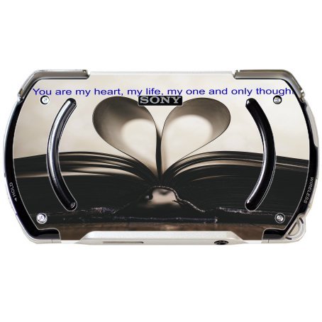 Sticker Cilt Baskı Eski Kağıt Kitap Alıntı Romantizm Kalp Baskılı Tasarım Vinil Çıkartması Sticker Cilt PSP Go için Akıllı