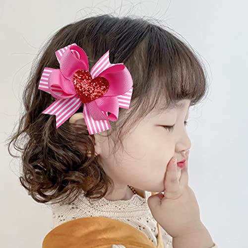 Saç aksesuarları çocuk ilmek çizgili çiçek süsleme kız saç tokası sevimli Headdress saç süsleme
