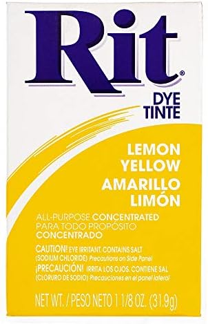 Çok Amaçlı Konsantre Boya Tozu-Paket %100 Beyaz Pamukta Yaklaşık Renk Gösterir (Limon Sarısı)