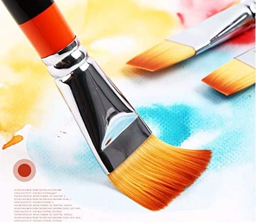 TWDYC 8 adet / takım Düz Tepe Akrilik Sanat Zanaat Sanatçı Yağlıboya Suluboya Resim Boya Fırçası Satır Kalem Sanat Malzemeleri
