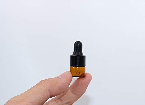 Pınklıfe 30 Pcs uçucu yağ damlalıklı Şişeler Seyahat Taşınabilir Mini Amber Cam Şişeler Doldurulabilir Göz Damlalık Kozmetik
